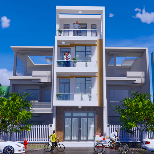 Mẫu Thiết Kế Nhà Phố 1 Trệt 2 Lầu - Ông Thủy Quận 12 Tp.HCM Mẫu Thiết Kế Nhà Phố 1 Trệt 2 Lầu - Ông Thủy Quận 12 Tp.HCM