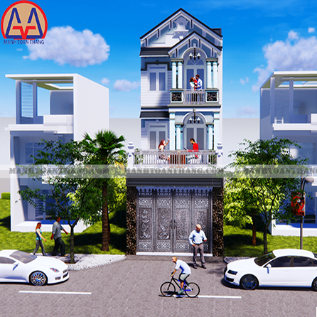 Mẫu Thiết Kế Nhà Phố Mặt Tiền 5m 3 Tầng - Anh Lam Thuận An Mẫu Thiết Kế Nhà Phố Mặt Tiền 5m 3 Tầng - Anh Lam Thuận An