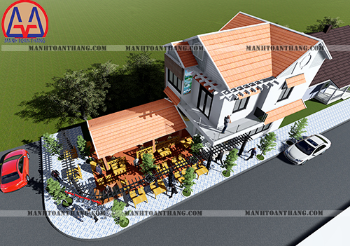 Thiết Kế Nhà 1 Trệt 1 Lầu 2 Mặt Tiền - Anh Hoằng Dĩ An Thiết Kế Nhà 1 Trệt 1 Lầu 2 Mặt Tiền - Anh Hoằng Dĩ An