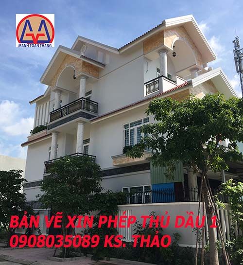 Vẽ xin phép xây dựng thủ dầu một bình dương