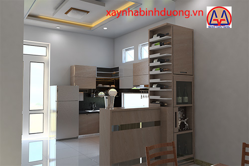 bếp biệt thự vườn Bình Dương