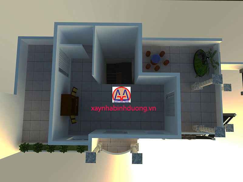 thiết kế biệt thự 3 tầng Bình Dương