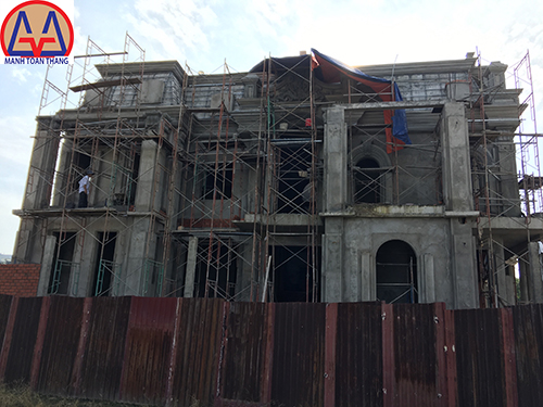 Mặt đứng biệt thự kiểu pháp