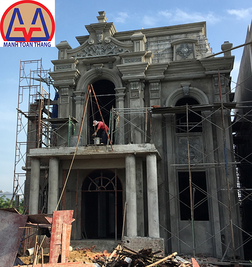 Mặt tiền biệt thự kiểu pháp