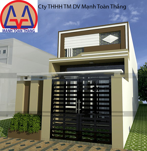 Mặt tiền nhà cấp 4 gác lửng Bình Dương