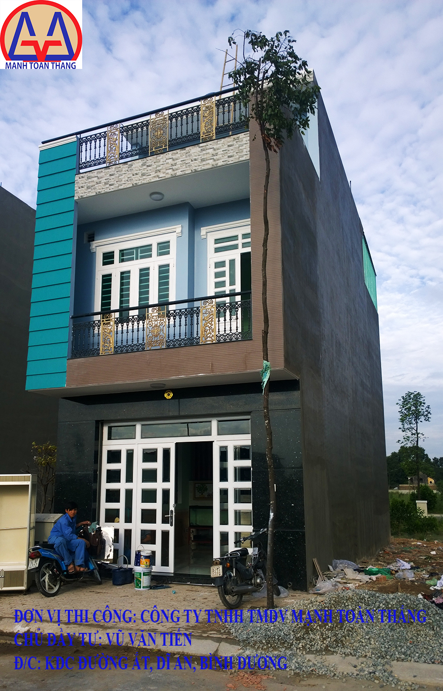 Phối cảnh nhà lệch tầng