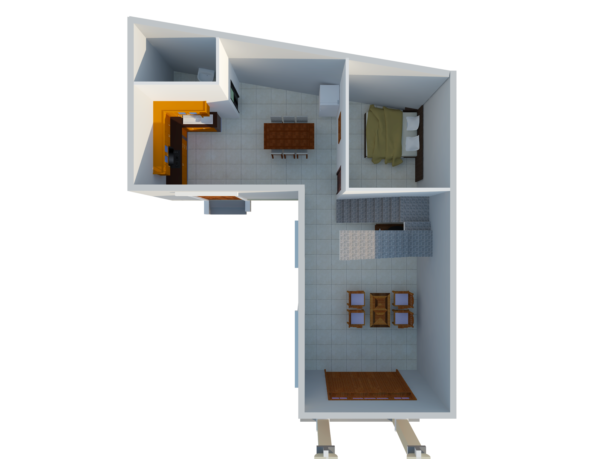 Mặt bằng tầng trệt