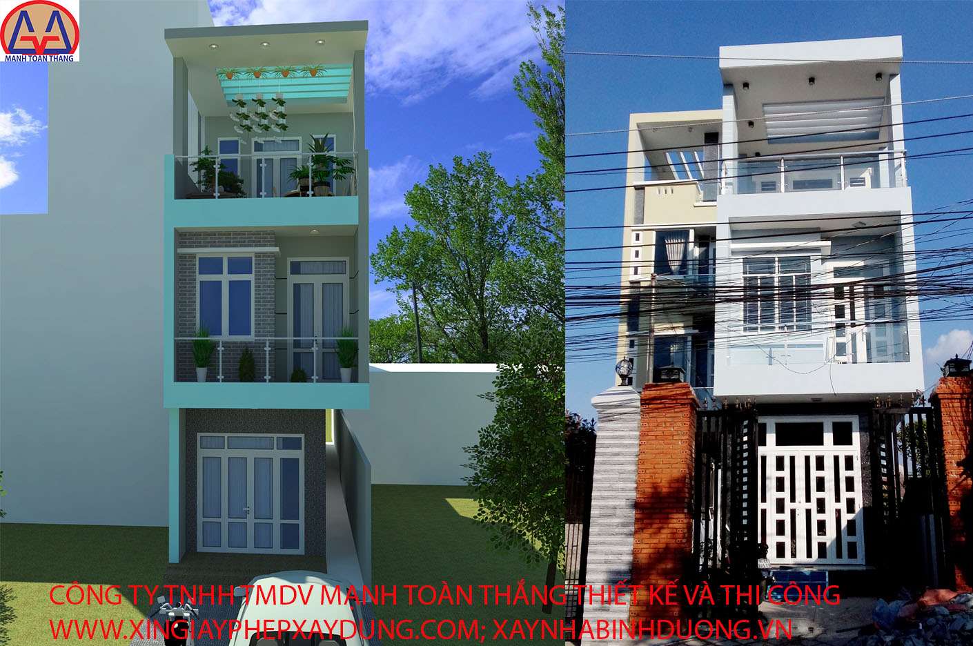 Phối cảnh nhà kp. thống nhất 1, p. dĩ an, tx. dĩ an, bd