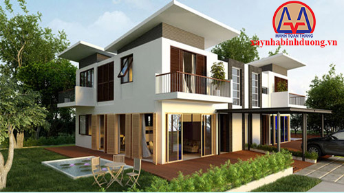 Mẫu thiết kế biệt thự mini hiện đại 2 Mẫu thiết kế biệt thự mini hiện đại 2