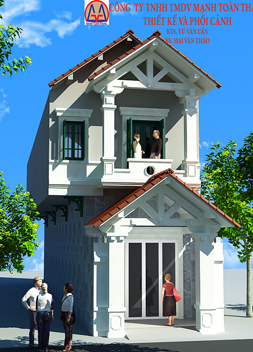 Thiết kê mặt tiền nhà ở Dĩ An