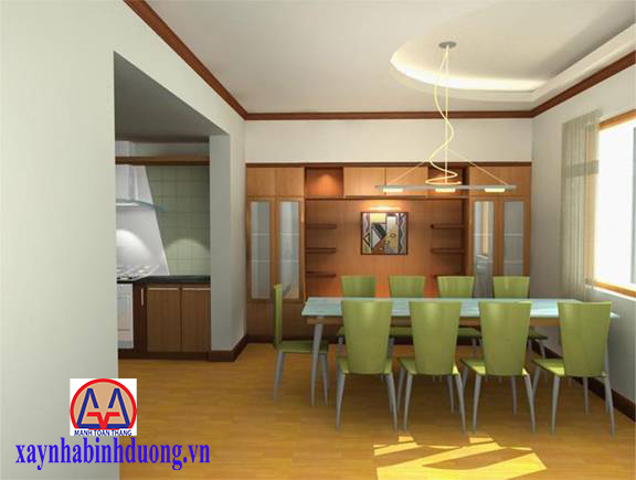 mẫu trần thạch cao phòng ăn 2