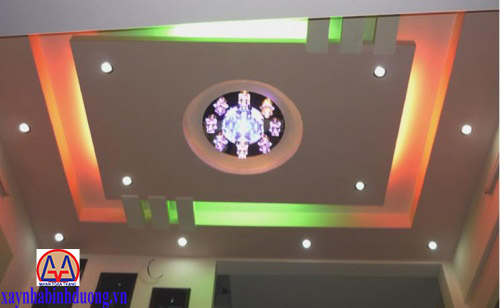 Mẫu trần thạch cao phòng khách 23