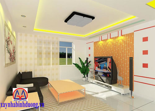 Mẫu trần thạch cao phòng khách 26