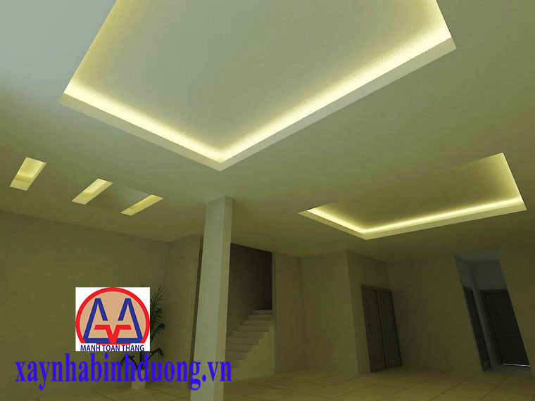 Mẫu trần thạch cao phòng khách 14