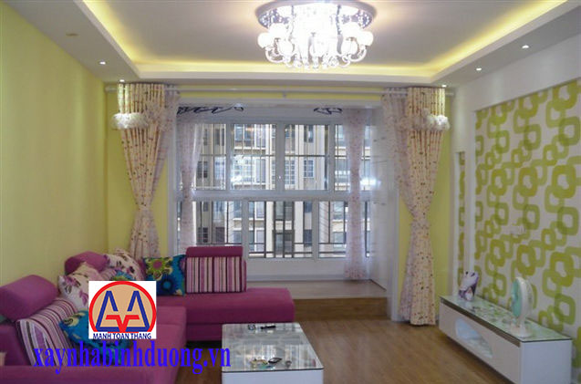 Mẫu trần thạch cao phòng khách 8