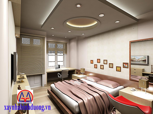 Mẫu trần thạch cao phòng ngủ : PN13