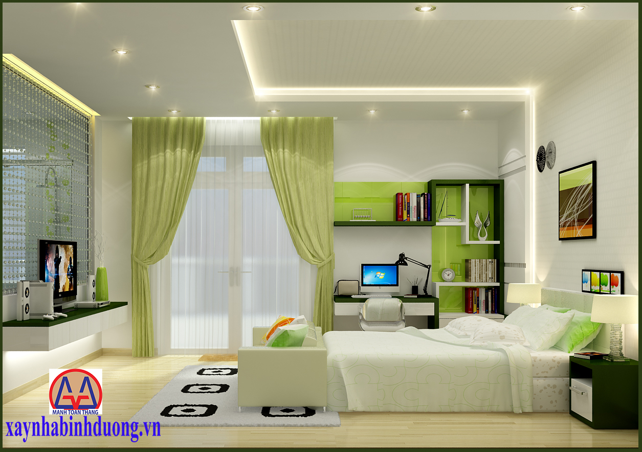 Mẫu trần thạch cao phòng ngủ : PN6