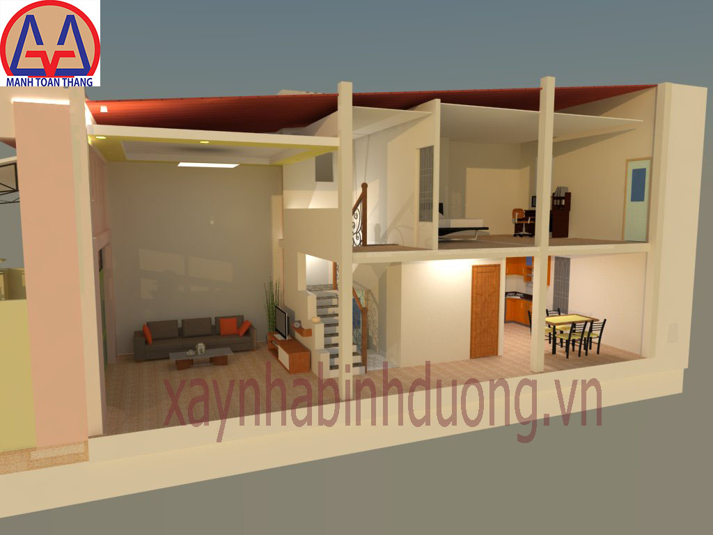 Thiết kế nhà gác lửng