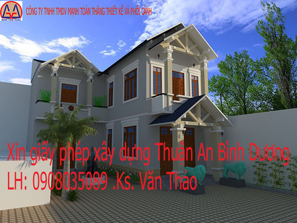 Vẽ xin giấy phép xây dựng Thuận An Bình Dương