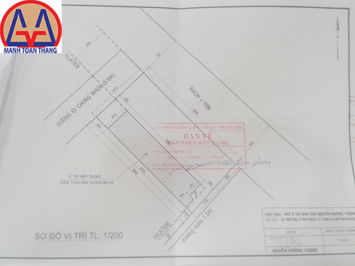 Yêu cầu bản vẽ xin phép xây dựng Bình Dương