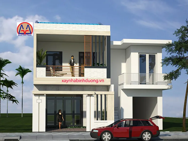 Thiết kế nhà 1 trệt 1 lầu tại Bình Dương
