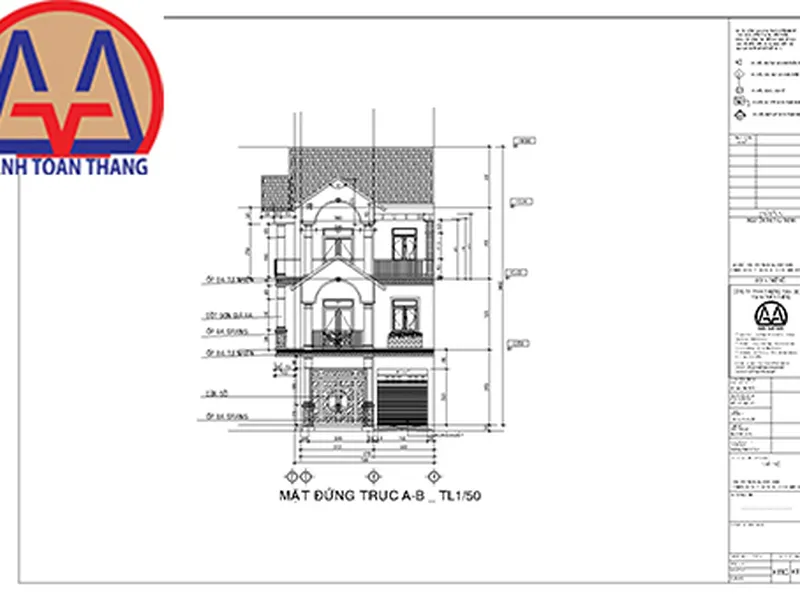 Tiêu chuẩn bản vẽ xin cấp phép xây dựng Thủ Dầu Một Bình Dương