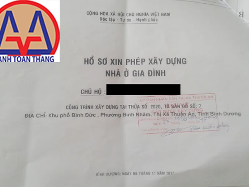 Yêu cầu bản vẽ xin phép xây dựng Bình Dương