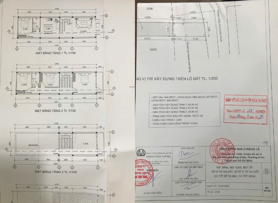 bản vẽ xin phép xây dựng ở Thủ Đức bản vẽ xin phép xây dựng ở Thủ Đức