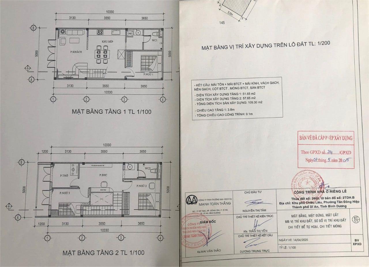 bản vẽ xin giấy phép xây dựng ở Bình Dương bản vẽ xin giấy phép xây dựng ở Bình Dương