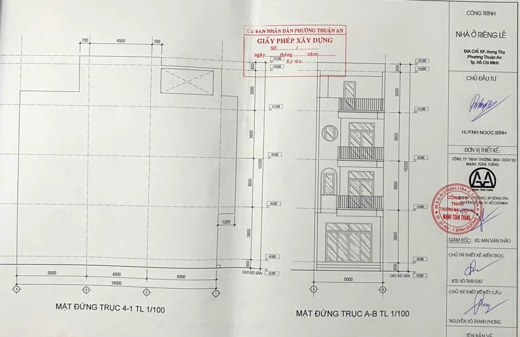 bản vẽ xin giấy phép xây dựng ở Phường An Phú bản vẽ xin giấy phép xây dựng ở Phường An Phú