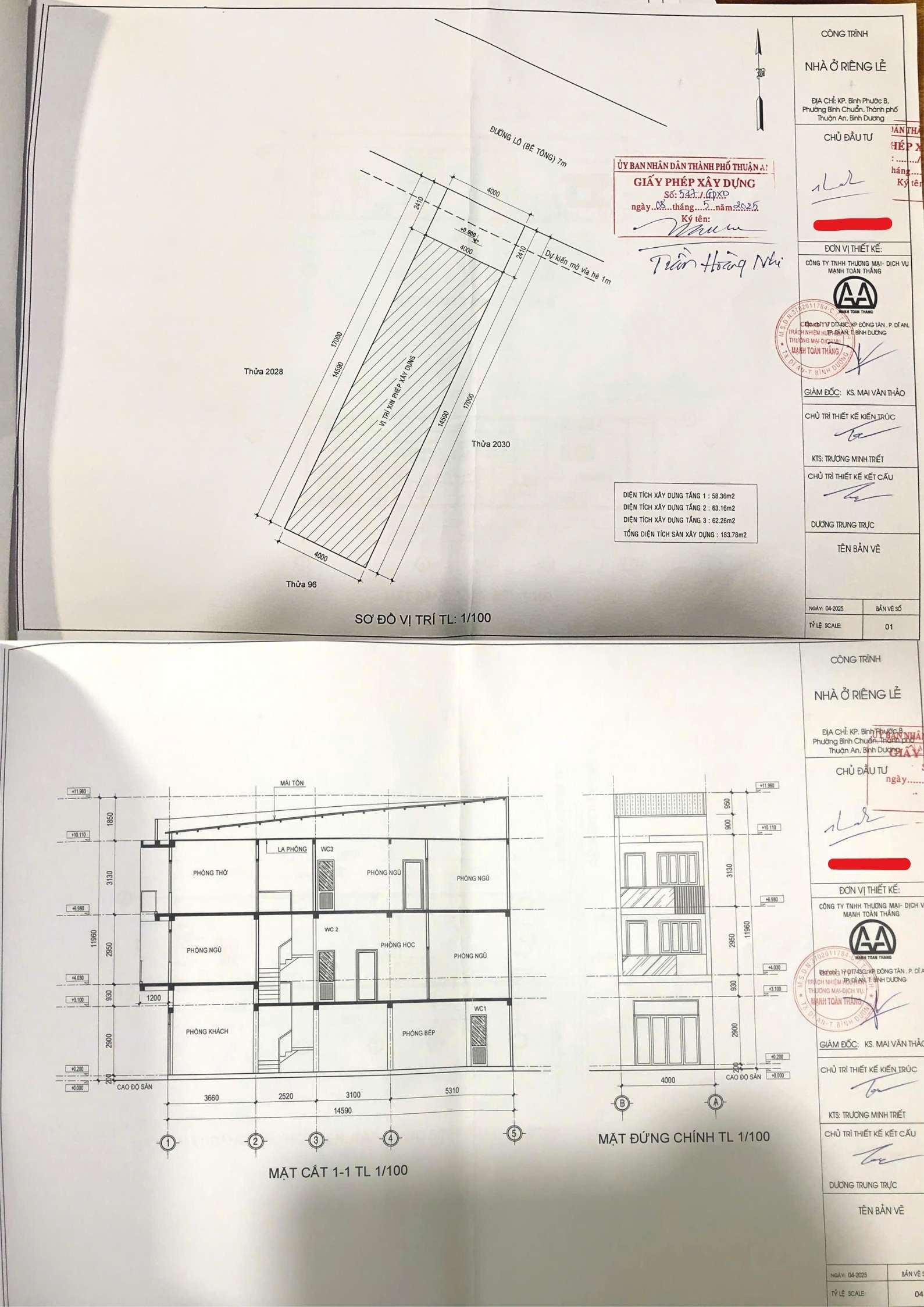 bản vẽ xin giấy phép xây dựng ở phường Thuận Giao bản vẽ xin giấy phép xây dựng ở phường Thuận Giao