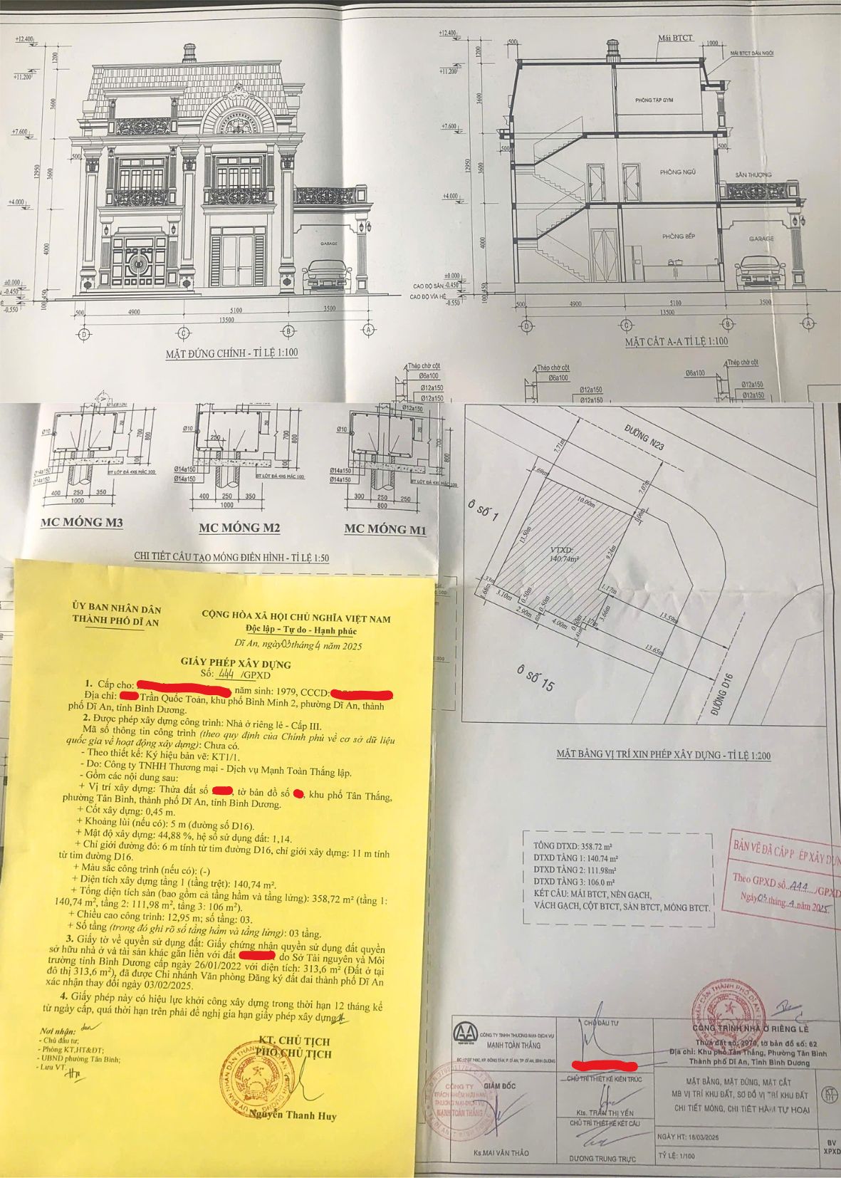 bản vẽ xin giấy phép xây dựng ở dĩ an bản vẽ xin giấy phép xây dựng ở dĩ an