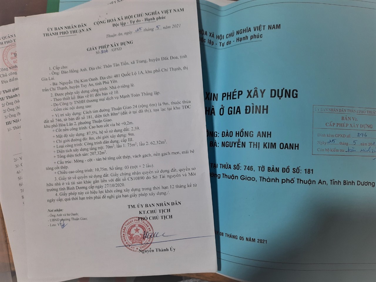 Bản vẽ xin phép xây dựng phường Thuận Giao Bản vẽ xin phép xây dựng phường Thuận Giao