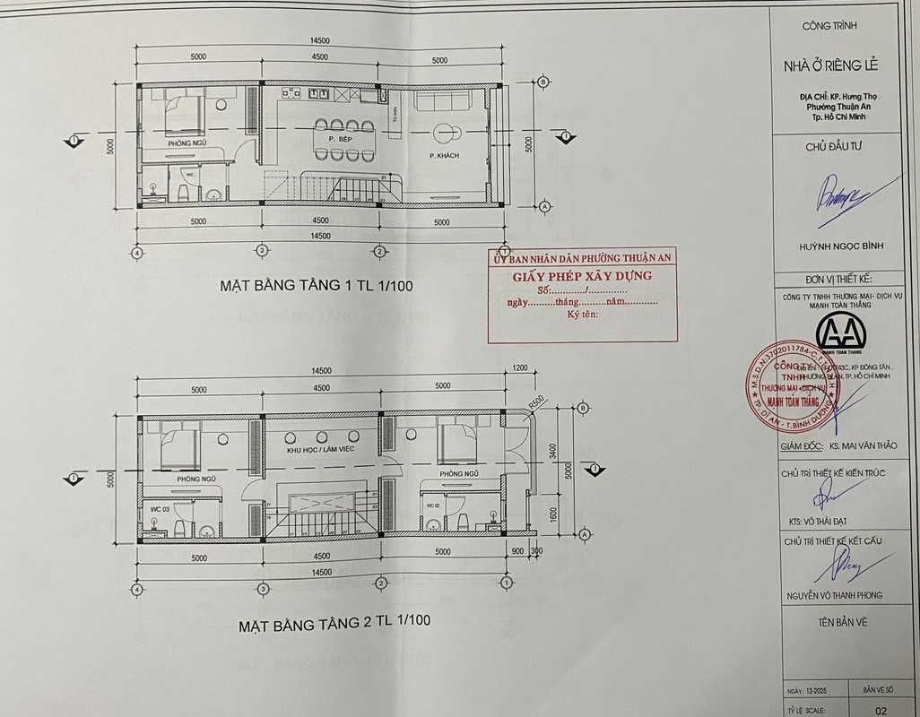 bản vẽ xin phép xây dựng tân uyên bình dương