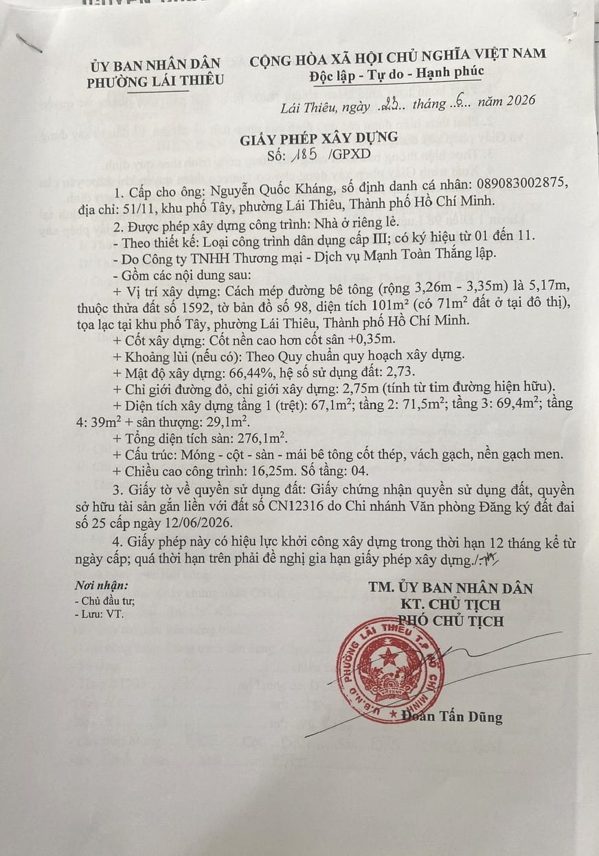 dịch vụ xin giấy phép xây dựng ở tân uyên bình dương
