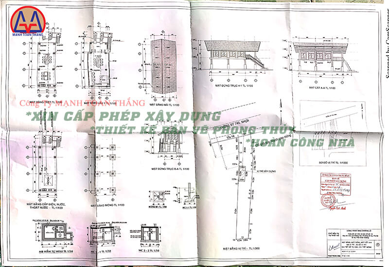 Bản vẽ giấy xây dựng bình dương