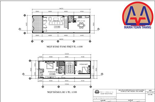 BV mặt bằng các tầng