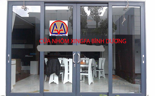 Cửa đi 4 cánh Mở quay 04 nhôm xingfa Bình Dương