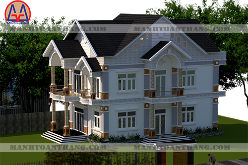 Mẫu Biệt Thự Đẹp 3 Tầng (8) Mẫu Biệt Thự Đẹp 3 Tầng (8)