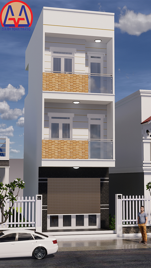 Mẫu Nhà 3 Tầng Mặt Tiền 4m Dài 8m (6) Mẫu Nhà 3 Tầng Mặt Tiền 4m Dài 8m (6)