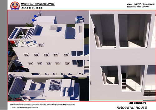 Mẫu Thiết Kế 1 Trệt 3 Lầu Hiện Đại (5) Mẫu Thiết Kế 1 Trệt 3 Lầu Hiện Đại (5)