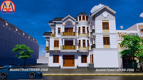 Mẫu Thiết Kế Nhà Biệt Thự 3 Tầng (3) Mẫu Thiết Kế Nhà Biệt Thự 3 Tầng (3)