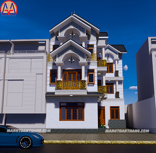 Mẫu Thiết Kế Nhà Biệt Thự 3 Tầng (4) Mẫu Thiết Kế Nhà Biệt Thự 3 Tầng (4)