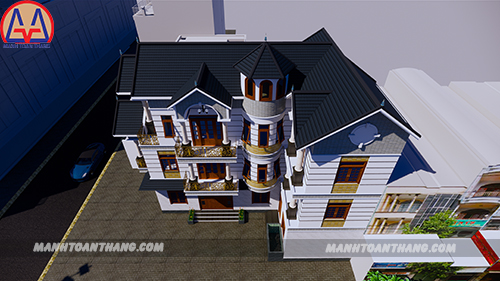 Mẫu Thiết Kế Nhà Biệt Thự 3 Tầng (7) Mẫu Thiết Kế Nhà Biệt Thự 3 Tầng (7)