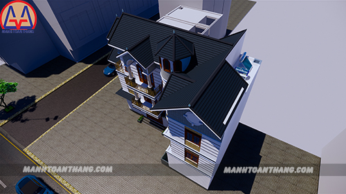 Mẫu Thiết Kế Nhà Biệt Thự 3 Tầng (8) Mẫu Thiết Kế Nhà Biệt Thự 3 Tầng (8)