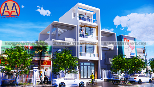 Mẫu Thiết Kế Nhà Phố 1 Trệt 2 Lầu (4) Mẫu Thiết Kế Nhà Phố 1 Trệt 2 Lầu (4)