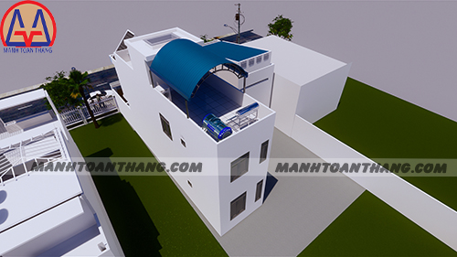 Mẫu Thiết Kế Nhà Phố 3 Tầng Hiện Đại 4x14m (6) Mẫu Thiết Kế Nhà Phố 3 Tầng Hiện Đại 4x14m (6)