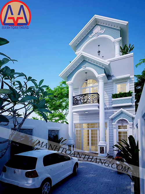 Mẫu Thiết Kế Nhà Phố 3 Tầng Mặt Tiền 6m Hiện Đại (4) Mẫu Thiết Kế Nhà Phố 3 Tầng Mặt Tiền 6m Hiện Đại (4)