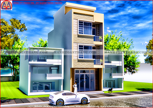 Mẫu Thiết Kế Nhà Phố Mặt Tiền 5m (2) Mẫu Thiết Kế Nhà Phố Mặt Tiền 5m (2)