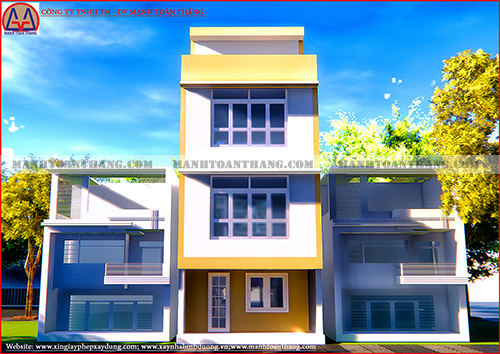 Mẫu Thiết Kế Nhà Phố Mặt Tiền 5m (3) Mẫu Thiết Kế Nhà Phố Mặt Tiền 5m (3)